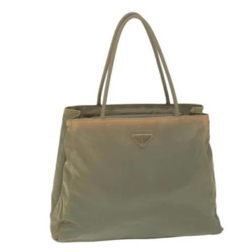 Prada Vintage Pre-owned Nylon prada-vskor Green, Dam