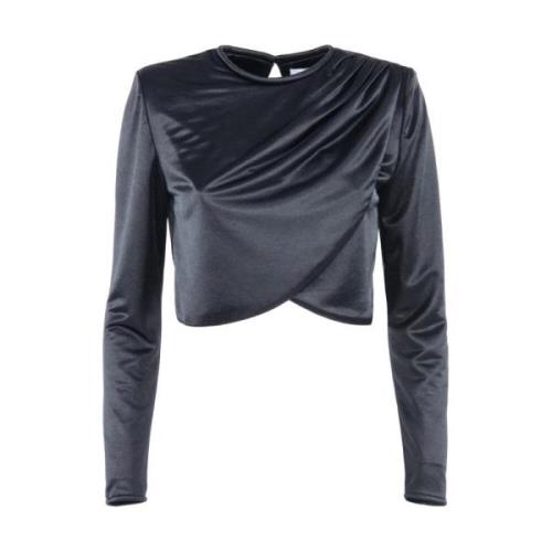 Nenette Svarta Jersey Skjortor Black, Dam