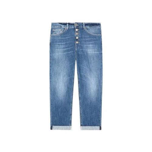 Dondup Löst Sittande Denim Jeans Medium Tvätt Blue, Dam