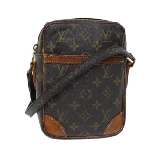 Louis Vuitton Vintage Pre-owned Canvas axelremsvskor Brown, Dam