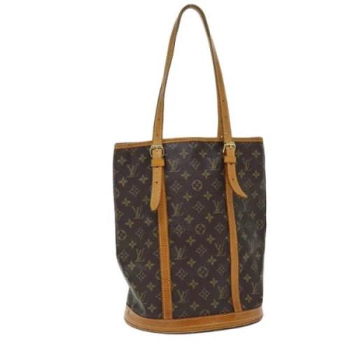 Louis Vuitton Vintage Pre-owned Canvas axelremsvskor Brown, Dam