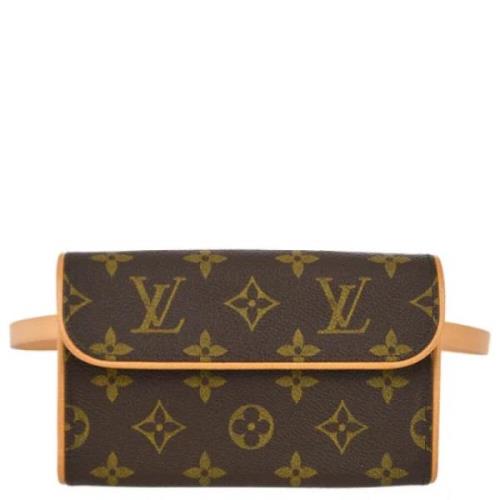 Louis Vuitton Vintage Pre-owned Canvas crossbodyvskor Brown, Dam