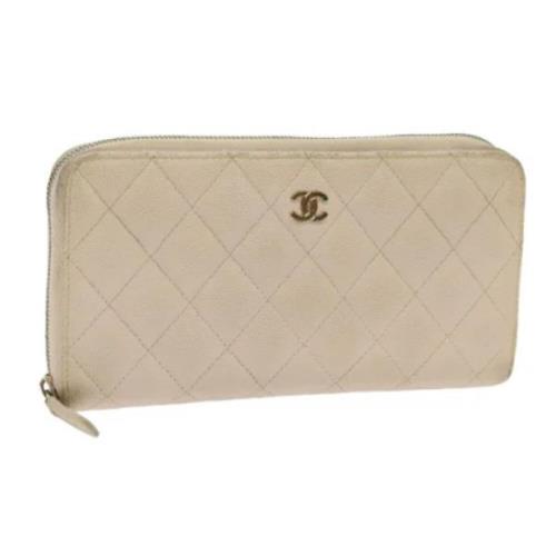 Chanel Vintage Pre-owned Laeder plnbcker Beige, Dam