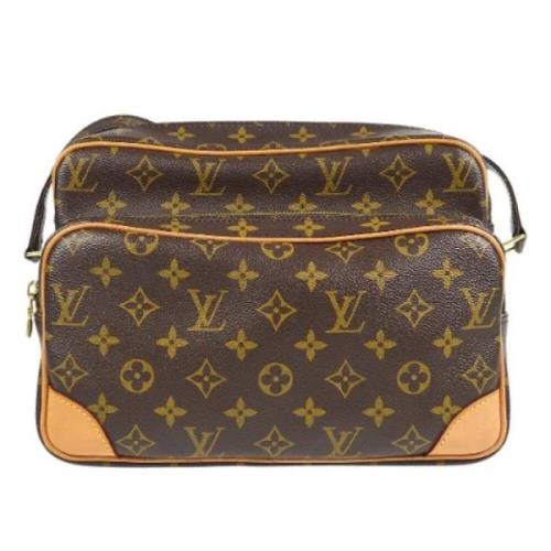 Louis Vuitton Vintage Pre-owned Canvas axelremsvskor Brown, Dam