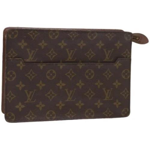 Louis Vuitton Vintage Pre-owned Canvas kuvertvskor Brown, Dam