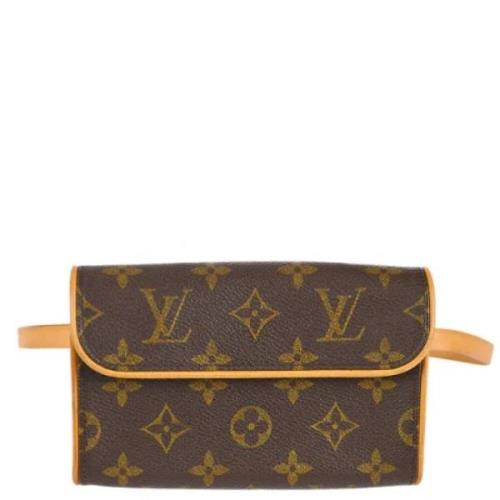 Louis Vuitton Vintage Pre-owned Laeder crossbodyvskor Brown, Dam