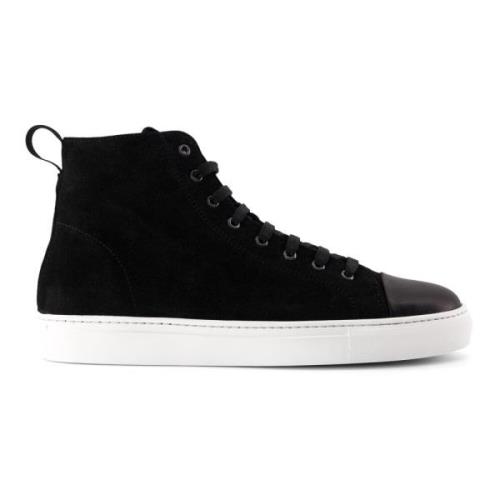 National Standard Handgjorda Svarta Mocka Sneakers Black, Herr