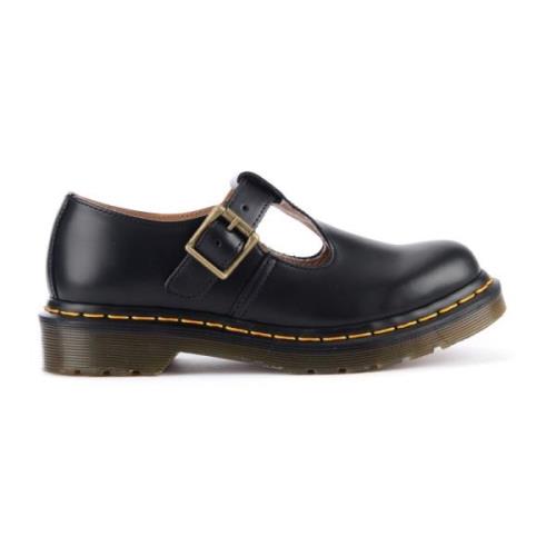 Dr. Martens Svarta Läder Polley Mary Jane Skor Black, Dam