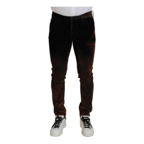 Dsquared2 Brun Skinny Denim Jeans Brown, Herr