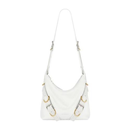 Givenchy Ivory Crossbody Väska med Metall Detaljer White, Dam