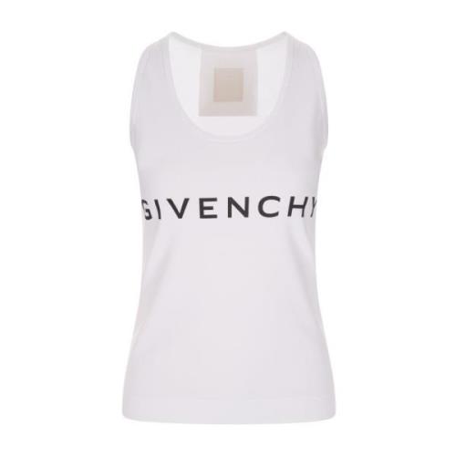 Givenchy Vit Crew-neck Tank Top Archetype White, Dam