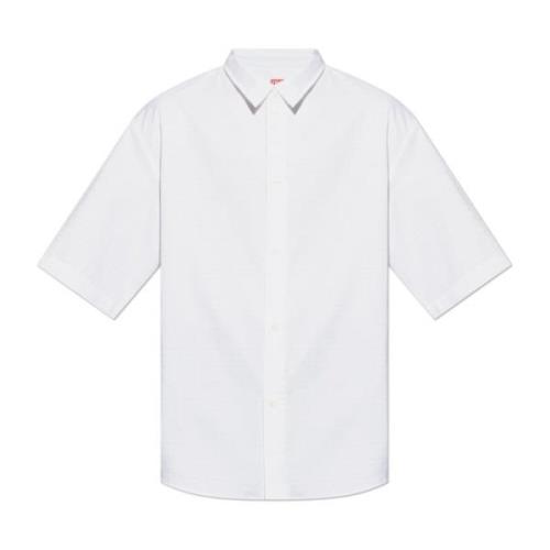 Kenzo Kortärmad skjorta White, Herr