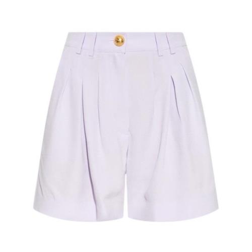 Balmain Veckade shorts Purple, Dam