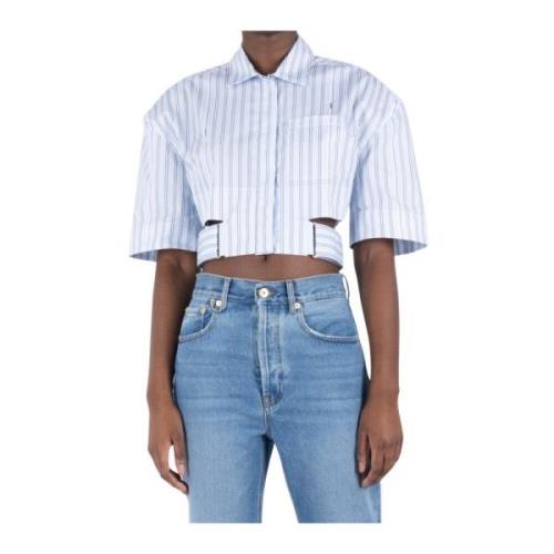 Jacquemus Kort Randig Skjorta med Bälte Multicolor, Dam