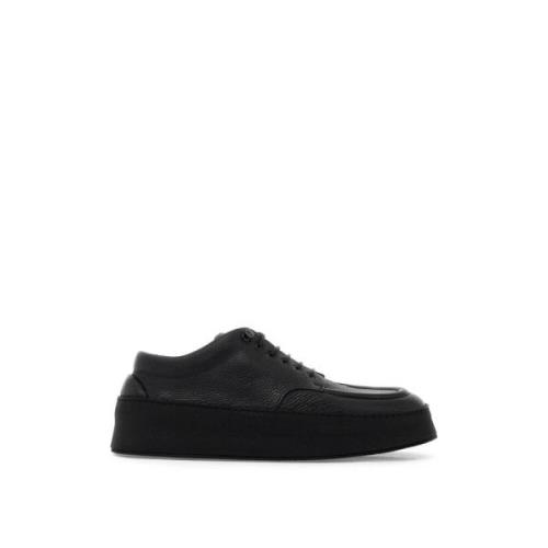 Marsell Handgjorda hammared lädersneakers Black, Herr