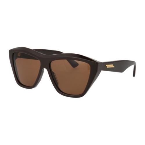 Bottega Veneta Stiliga Bv1092S Solglasögon för Sommaren Brown, Unisex