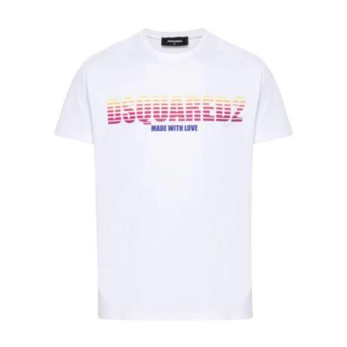 Dsquared2 Vita T-shirts & Polos Ss24 White, Herr