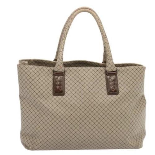 Bottega Veneta Vintage Pre-owned Canvas totevskor Beige, Dam