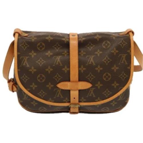 Louis Vuitton Vintage Pre-owned Canvas louis-vuitton-vskor Brown, Dam