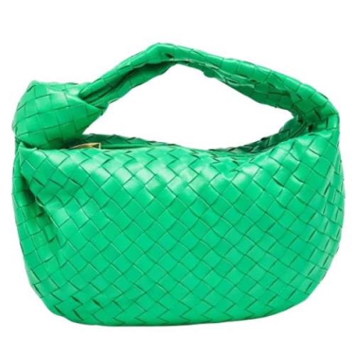 Bottega Veneta Vintage Pre-owned Laeder handvskor Green, Dam