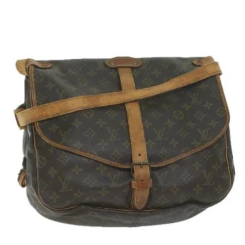 Louis Vuitton Vintage Pre-owned Canvas louis-vuitton-vskor Brown, Dam