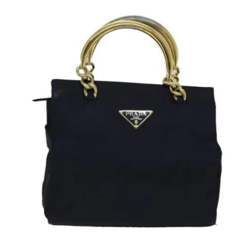 Prada Vintage Pre-owned Tyg prada-vskor Blue, Dam