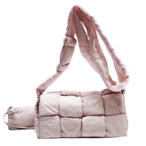 Bottega Veneta Vintage Pre-owned Tyg axelremsvskor Pink, Dam