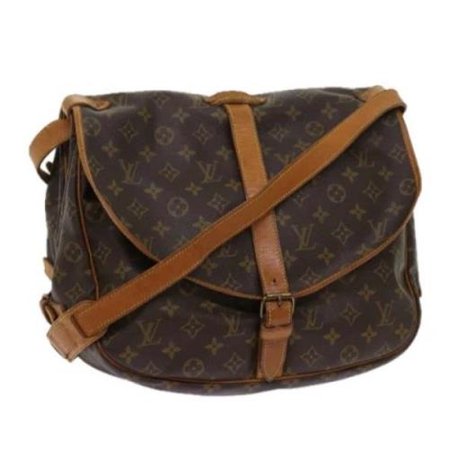 Louis Vuitton Vintage Pre-owned Canvas louis-vuitton-vskor Brown, Dam