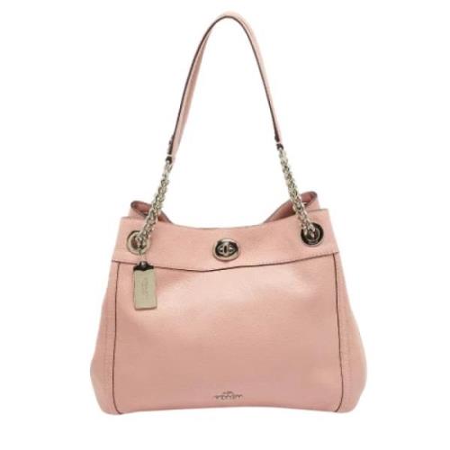 Coach Pre-owned Pre-owned Laeder axelremsvskor Pink, Dam