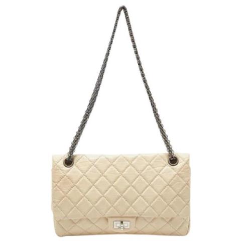 Chanel Vintage Pre-owned Laeder chanel-vskor Beige, Dam