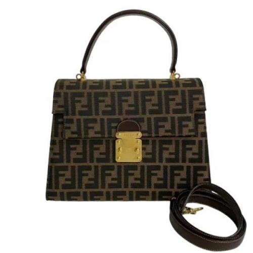 Fendi Vintage Pre-owned Canvas fendi-vskor Brown, Dam