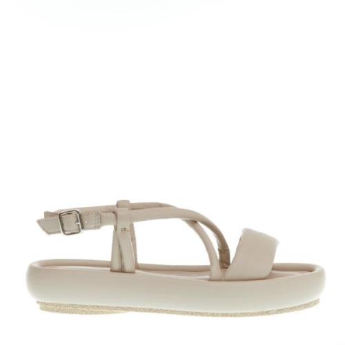 Patrizia Bonfanti Beige Sandal Kilklack Låg Beige, Dam