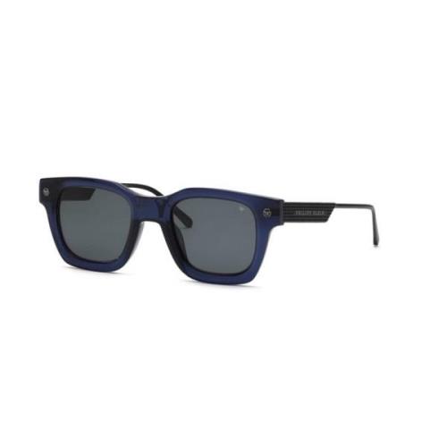 Philipp Plein Blå Transparenta Solglasögon med Röklins Blue, Unisex