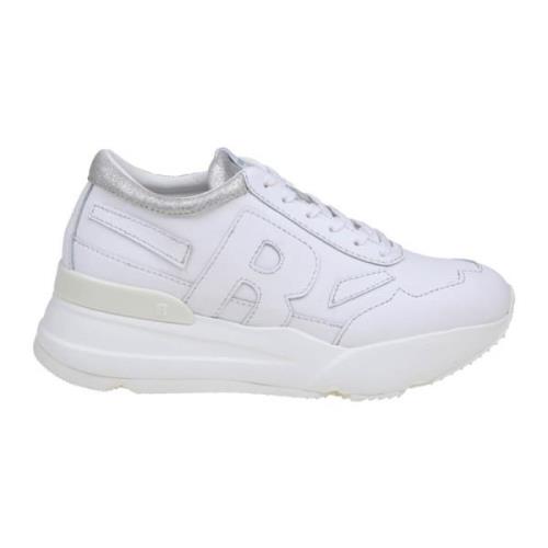 Rucoline Vita Läder Sneakers Snörning White, Dam