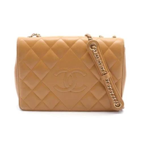 Chanel Vintage Pre-owned Laeder axelremsvskor Beige, Dam