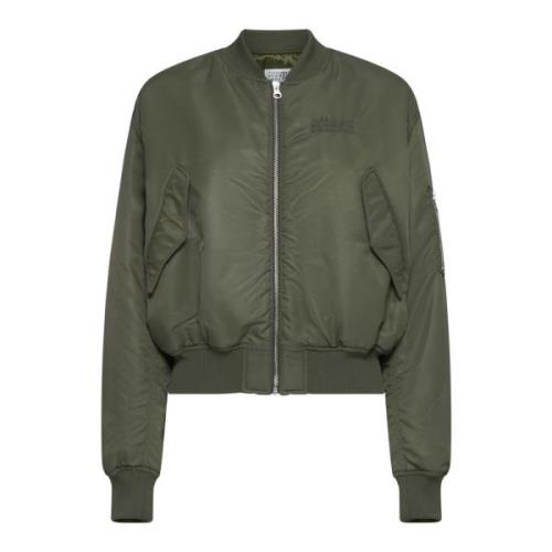 MM6 Maison Margiela Stiliga Kappor Kollektion Green, Dam