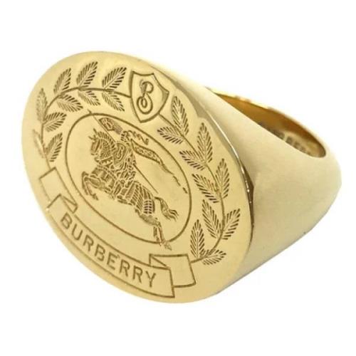 Burberry Vintage Pre-owned Metall ringar Yellow, Dam