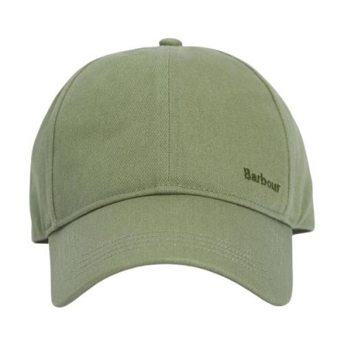 Barbour Broderad Logotyp Bomull Sportkeps Green, Herr