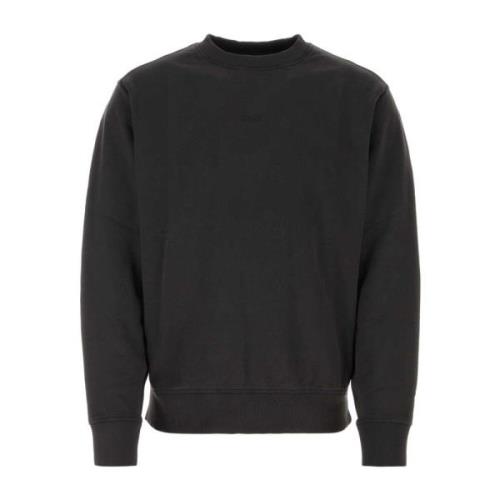 Boss Snygg Svart Bomulls Sweatshirt Black, Herr