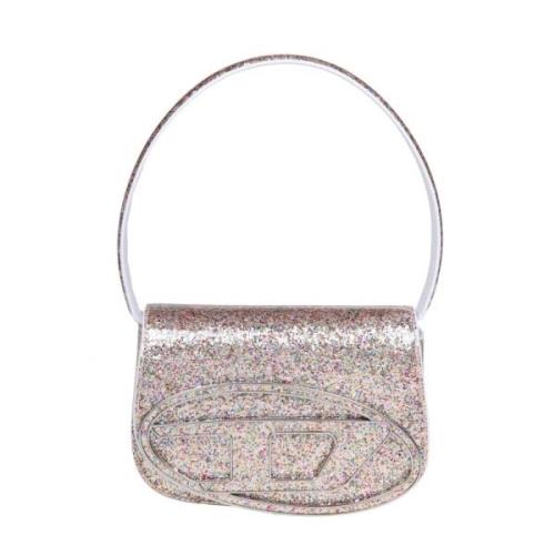 Diesel Glittery Läder Axelväska Multi Multicolor, Dam