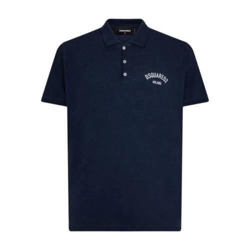 Dsquared2 Blå T-shirts & Polos för män Blue, Herr