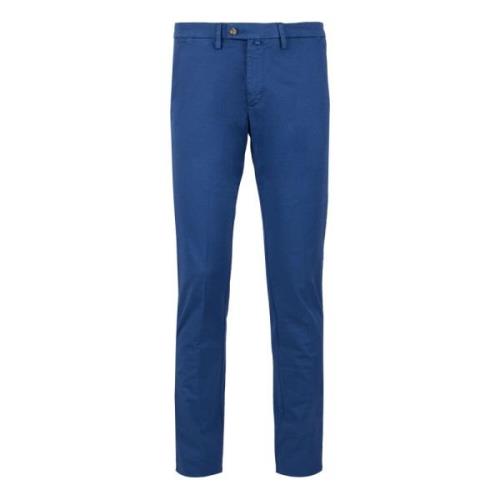 Gallo Blå Chino Långbyxor Blue, Herr