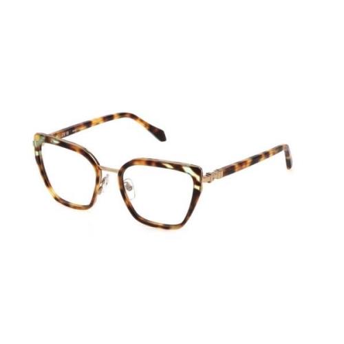 Just Cavalli Brun/Grön Havana Glasögon Multicolor, Unisex