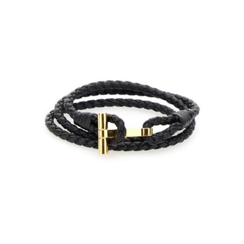 Tom Ford Svart Guld Armband Smycken Black, Herr