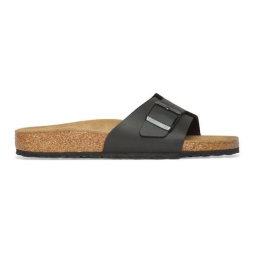 Birkenstock Svarta Birkibuc Sandaler Black, Herr