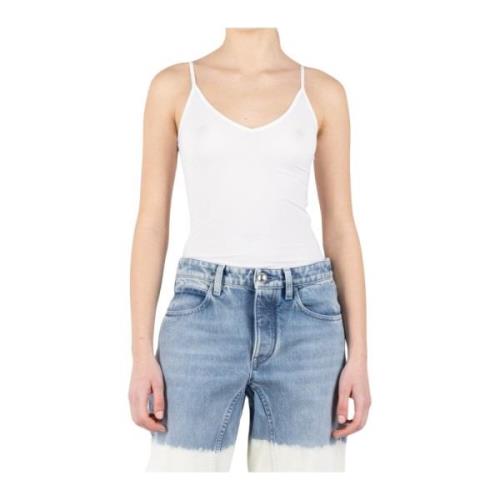 Jil Sander Vit Jersey Tanktop White, Dam