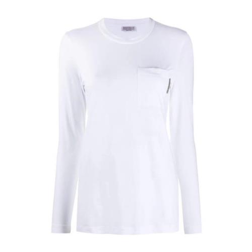Brunello Cucinelli Dam T-shirts & Polos Kollektion White, Dam