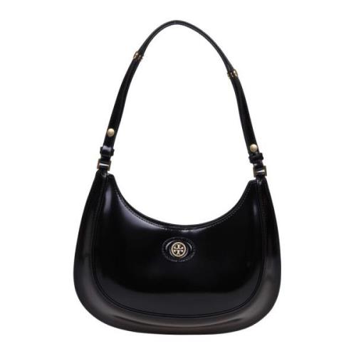 Tory Burch Svart Läder Axelväska Black, Dam