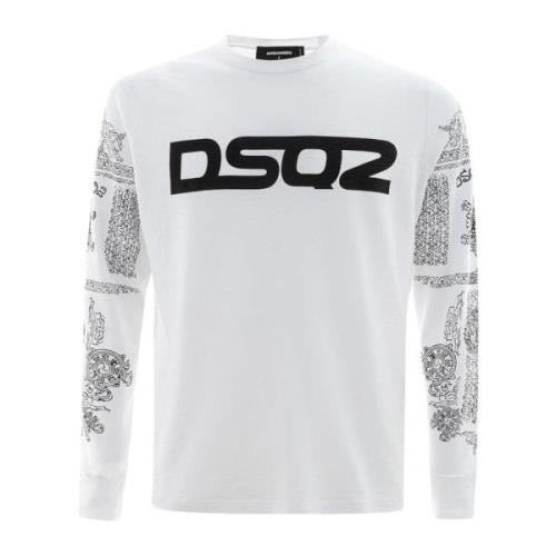 Dsquared2 Lyxig Klassisk Bomull T-shirt White, Herr