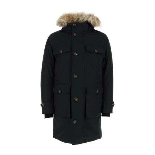 Nobis Stilig Parka Jacka för Utomhusäventyr Black, Herr